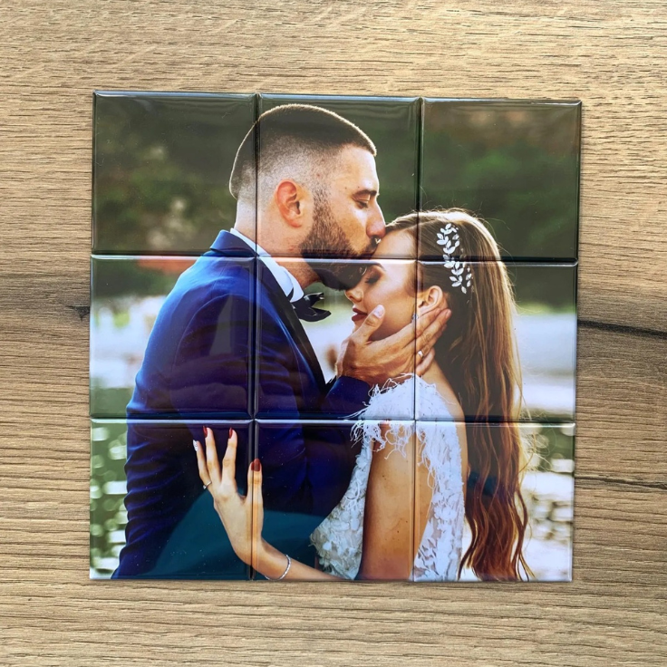 Photo Puzzle Magnets – 9‑Piece Custom Collage